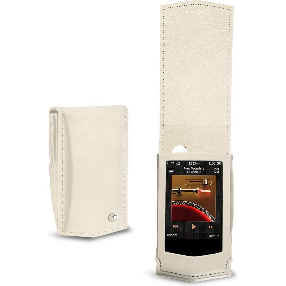 Noreve Lederschutzhülle vertikal, MP3 Tasche + Hülle, Weiss