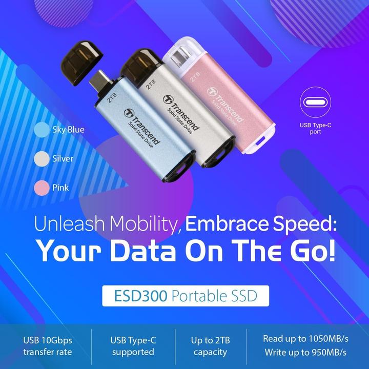 Produktbild Transcend ESD300 (2000 GB, USB-C)