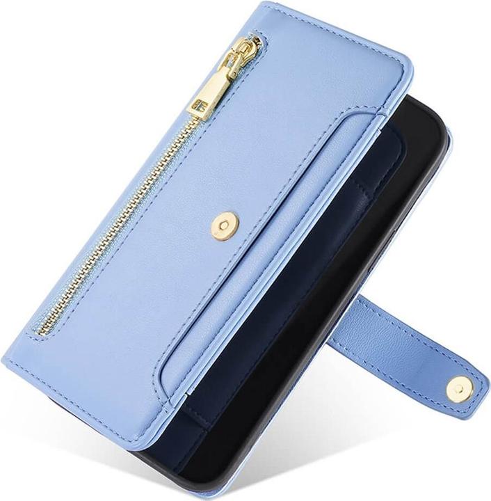 Actual product image Cover-Discount Xiaomi Poco X5 Pro - Wallet Case Cover blue (Xiaomi Poco X5 Pro, Xiaomi Redmi Note 12 Pro 5G)