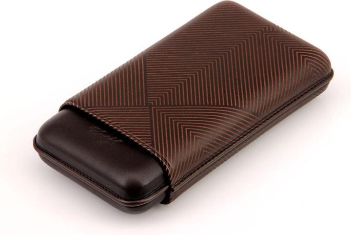 Actual product image Davidoff Cigar Case XL-3 Leather Brown Leaf (1 x)