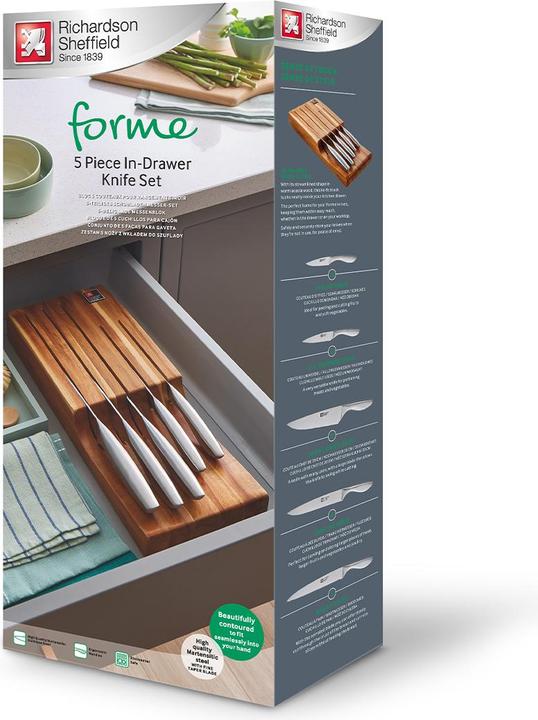 Produktbild Richardson Sheffield FORME Messerblock für Schublade 5-teilig