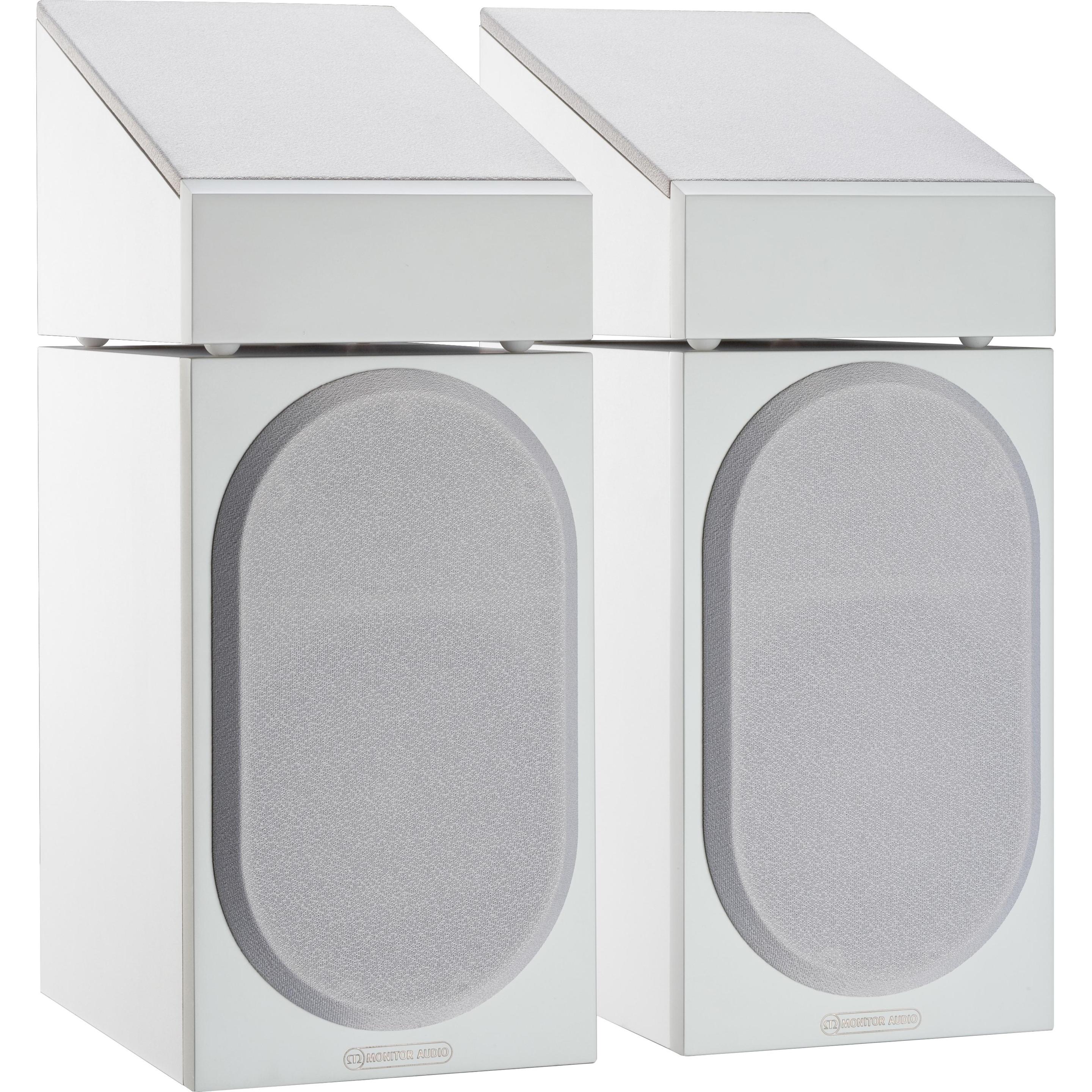 Monitor Audio DolbyAtmos Regallautsprecher Paar Bronze AMS Weiss (1 Paar, 60 W) (SB6GAMSW)