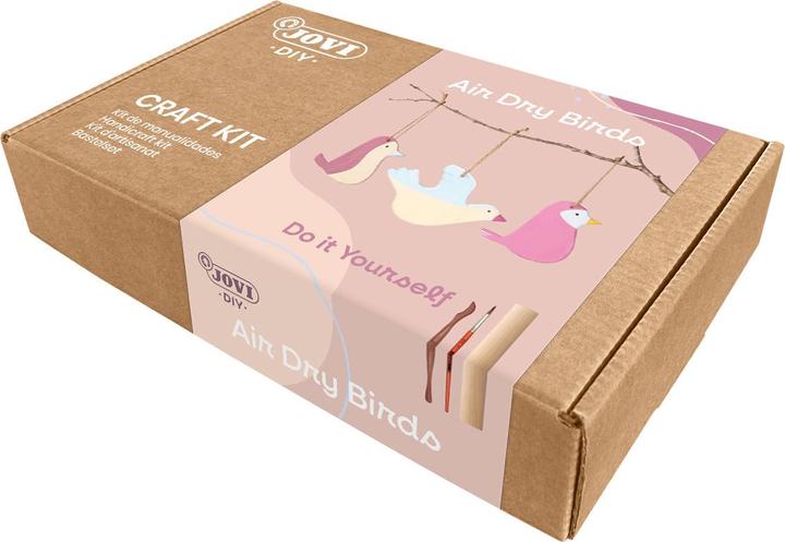 Image du produit Jovi Pâte à modeler DIY Air Dry oiseaux multicolore
