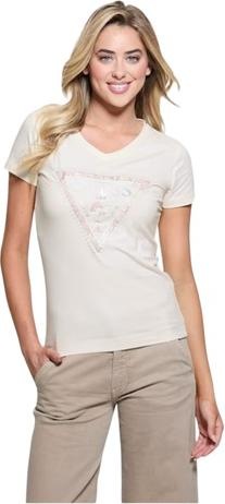 Immagine prodotto Guess Damen T-Shirt Vn Python Triangl Ecru (L)