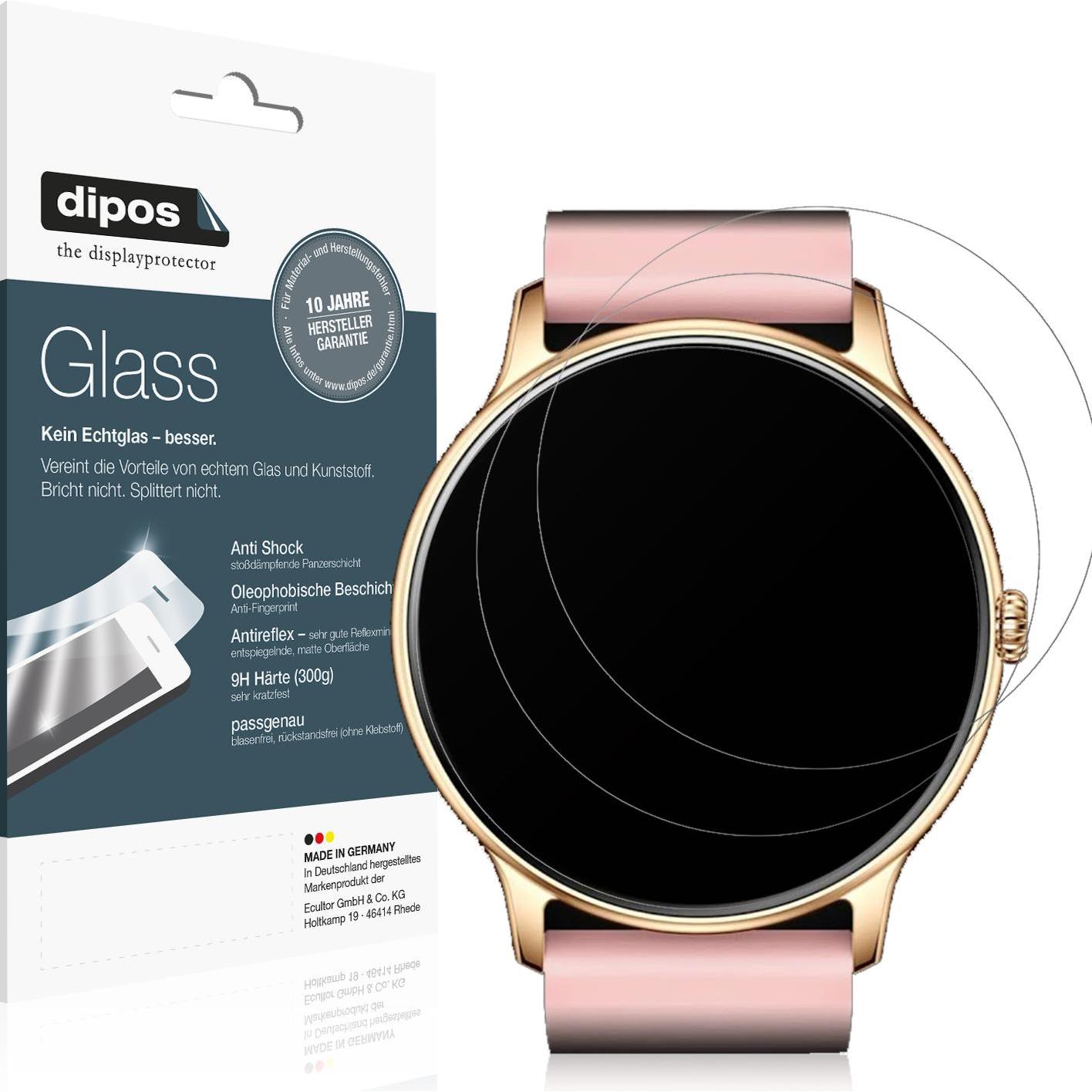 Dipos Displayschutz Anti-Shock, Smartwatch Schutzfolie, Transparent