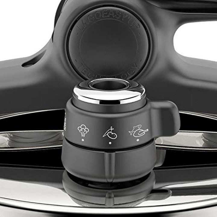 Actual product image Lagostina Briosa, Pressure cooker, cm 22 L 3,5 (22 cm, Steam cooker, Stainless steel)