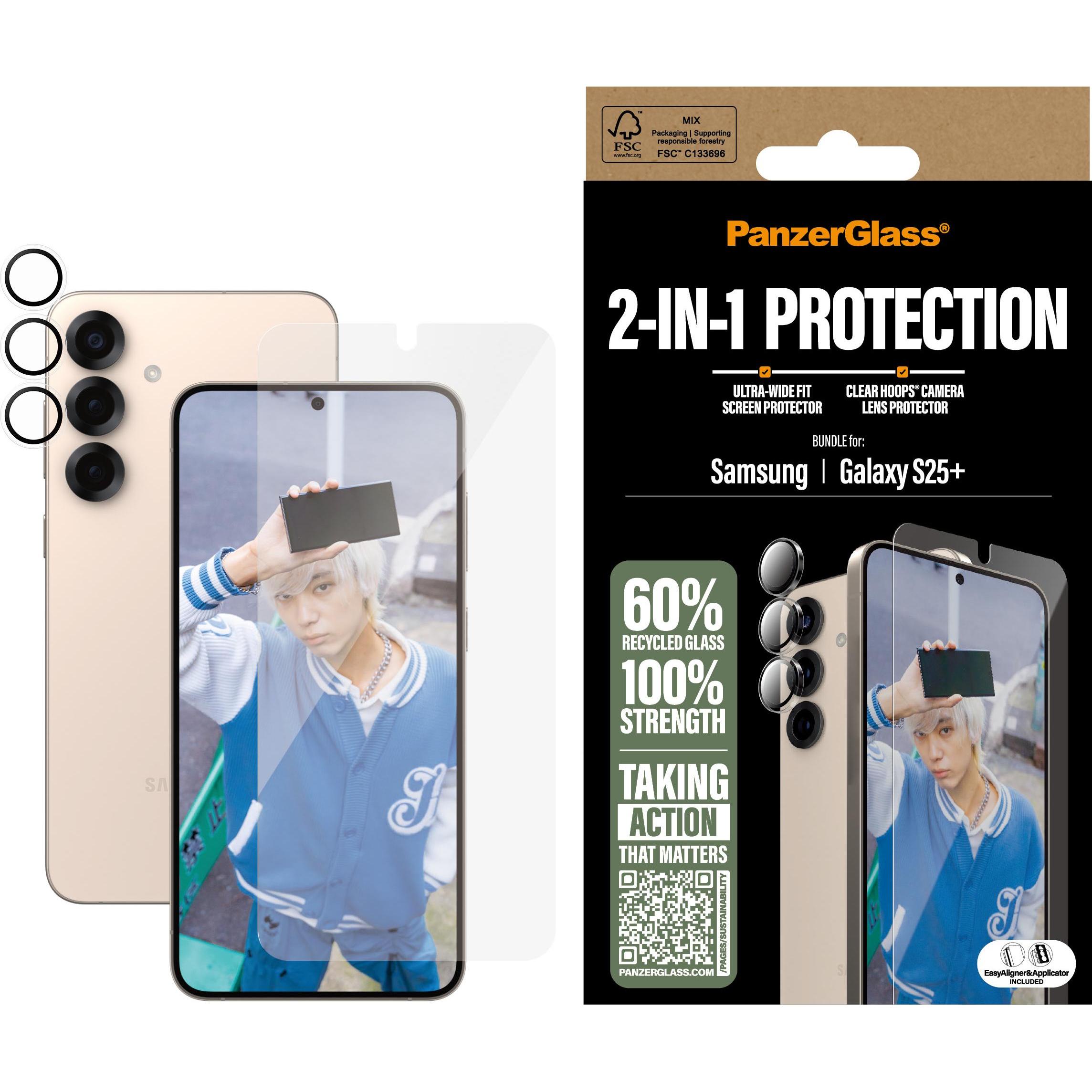 Panzerglass Trasparente Pgrhonug37942 (1 Pz., Samsung Galaxy S25+), Pellicola Protettiva Smartphone,