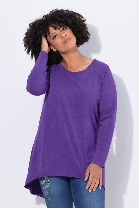 Immagine prodotto Angel of Style Maglia dal taglio lungo e svasato in jersey slavato con tintura a freddo (44)