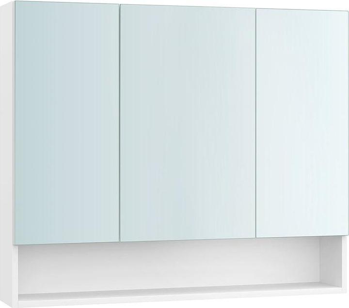 Vasagle Spiegelschrank Weiss, 90 x 16.5 x 75 cm