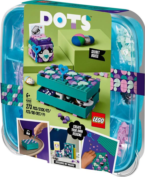 Produktbild LEGO Geheimbox mit Schlüsselhalter (41925, LEGO Dots)