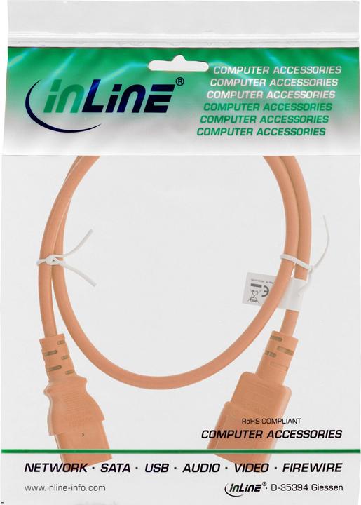 Produktbild InLine Kaltgeräteverlängerung (0.75 m, C13)