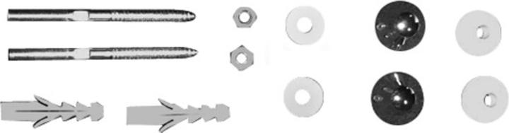 Duravit Tappi di fissaggio cromati