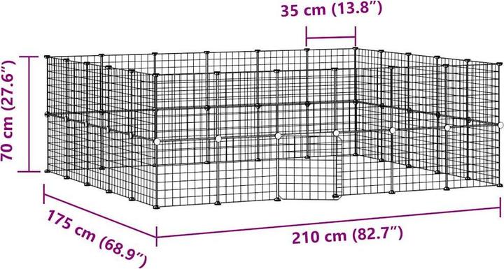 Produktbild vidaXL Haustierkäfig