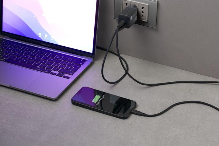 Image du produit Cellularline Chargeur de voyage 45W Multipower 1 x USB C et 1 x USB A ACHUSBGAN2PD45WK (45 W)
