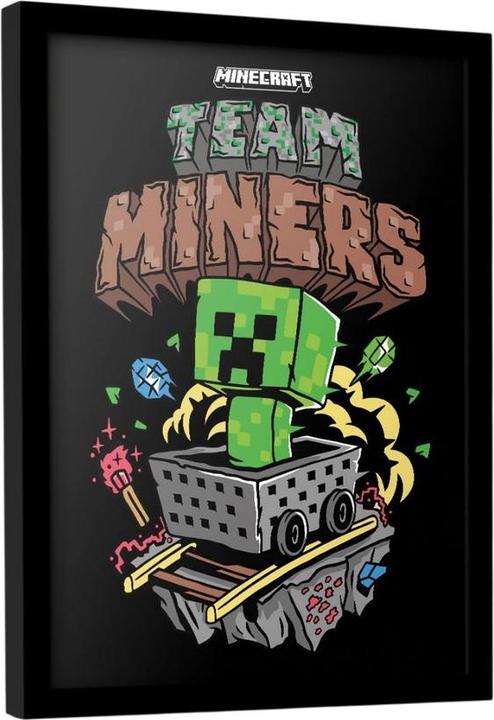 Produktbild Minecraft Gerahmtes Poster Team Miners