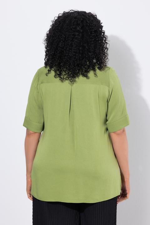 Image du produit Ulla Popken Blouse, tombé fluide, manches courtes (42, 44)