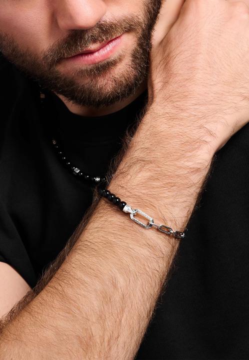 Actual product image Thomas Sabo Bracelet Onyx Beads (19 cm, 925 silver)