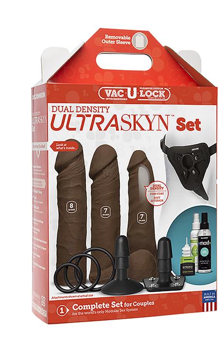 Image du produit Doc Johnson Vac-U-Lock™ - Kit double densité ULTRASKYN™ - Chocolat