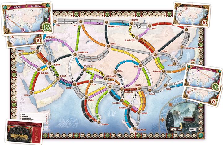 Produktbild Asmodée Ttr Ticket To Ride Map Collection N 1 Asia Legendary Asia (Deutsch, Französisch, Englisch)