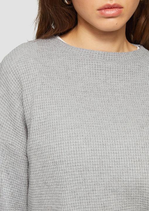 Immagine prodotto S.Oliver Sweatshirt Sweatshirt mit Piquéestruktur und Glitzereffekt (L)