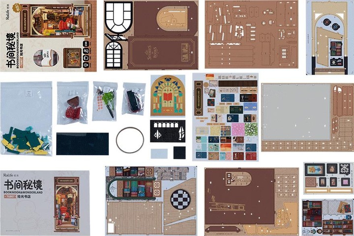 Image du produit Robotime Kit de maquette 'Bookstore