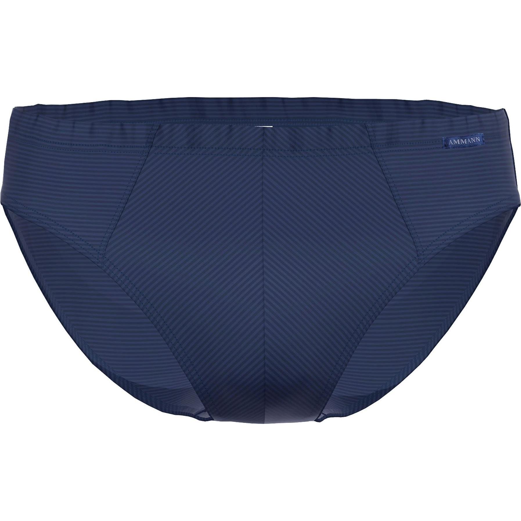 Ammann, Herren, Unterhosen, Slip Casual Bequem sitzend Cotton & More Mini Slip, Blau, (L, Einzelpack)