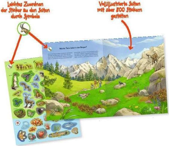 Actual product image Ravensburger Sticker booklet animals of the world