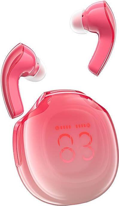 Actual product image Acefast Earphones TWS T9, Bluetooth 5.3, IPX4 (pomelo red) (6.50 h, Wireless)