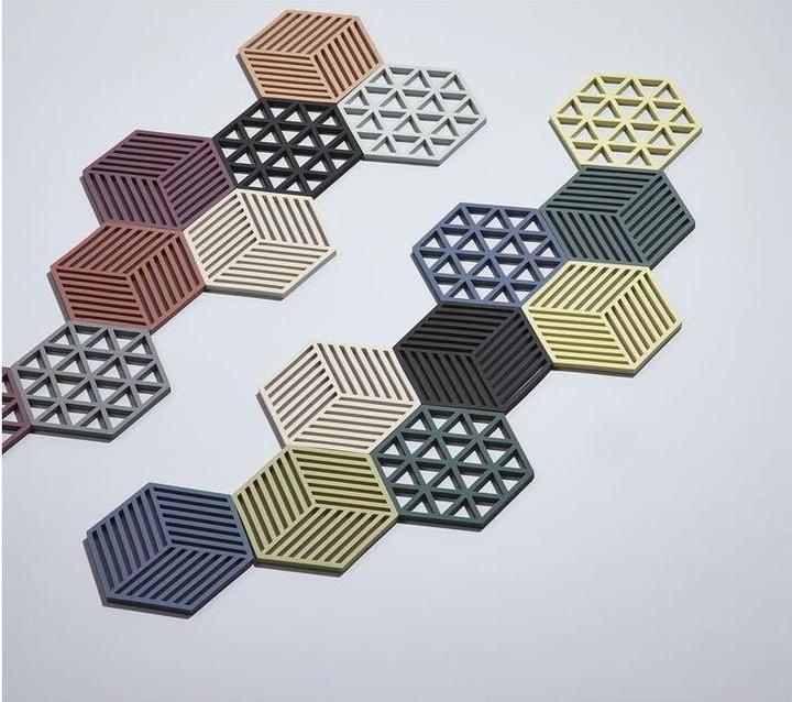 Actual product image Zone Denmark Pot coaster Hexagon Beige (1 x, Pan coaster)