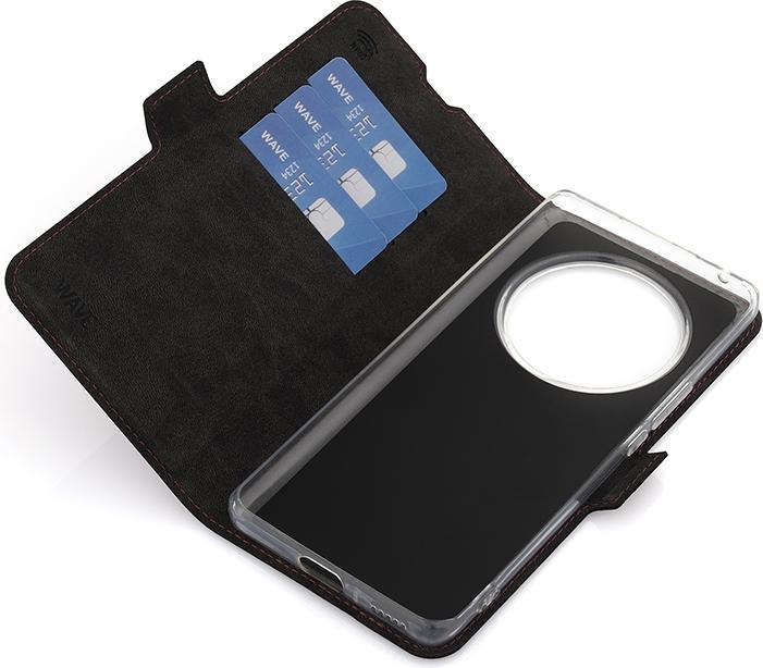 Actual product image Wave BookCase -suojakuori, Honor Magic6 Lite, Smoky Sangria (Honor Magic6 Lite)