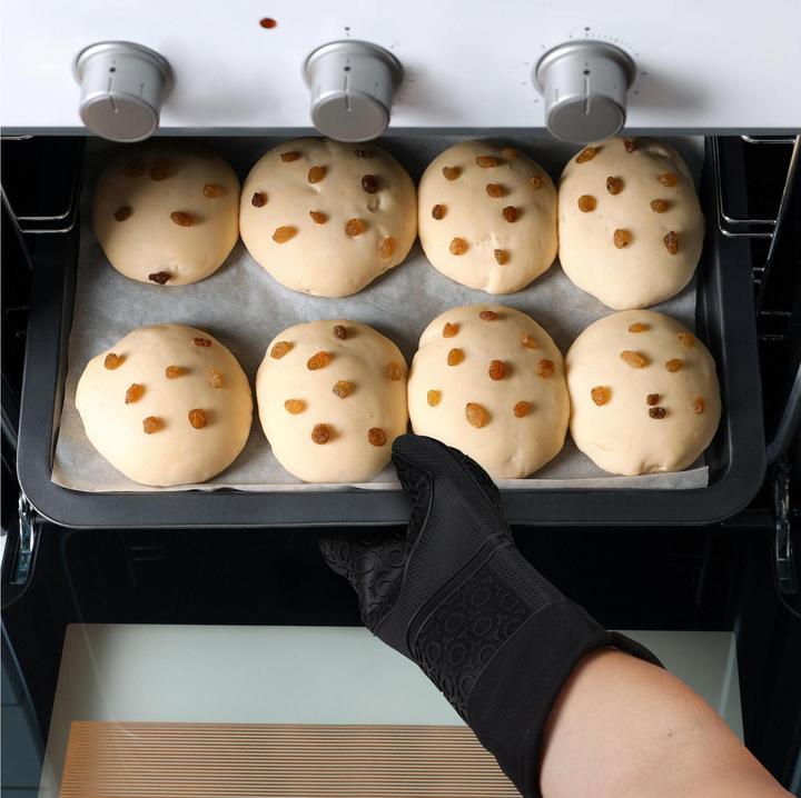 Immagine prodotto Relaxdays Guanti da forno antiscivolo (Silicone, Cotone)