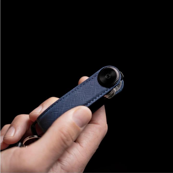 Actual product image Orbitkey Key Organiser Pro Leather oxford navy
