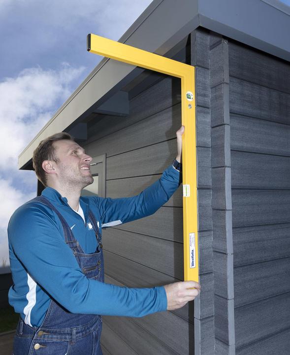 Image du produit Anrotec Equerre de construction 800 x 400 mm 90 degrés avec 2 niveaux à bulle