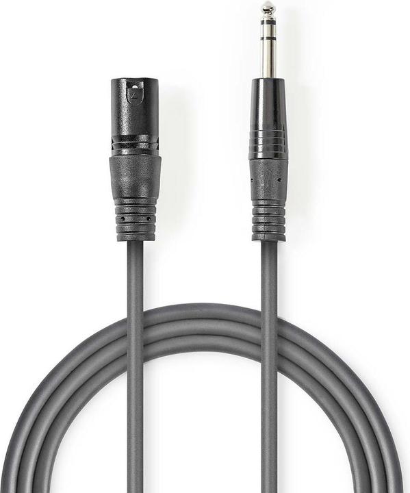 Produktbild Nedis Audiokabel XLR kompensiert, 3-polig, männlich - XLR (5 m, XLR)