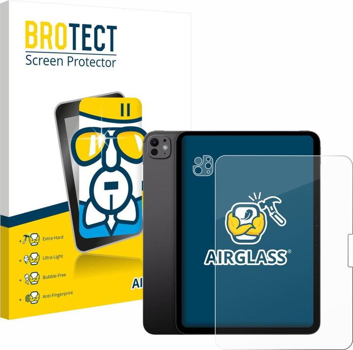 BROTECT Schutzglas für Apple iPad Pro 11" 2025 (Display+Kamera) Schutzfolie Panzer Folie Glas Display (1 Stk., Apple iPad Pro 11 2025)