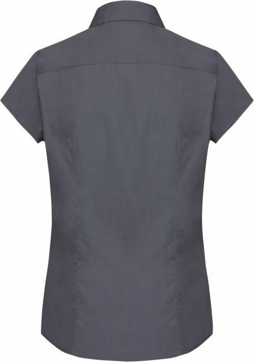 Image du produit Russell Collection Easy Care Fitted Poplin Blouse à manches courtes (XS)
