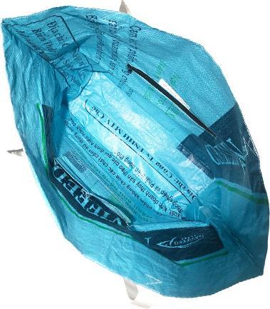 Produktbild Bekos Upcycling - Grosse Einkaufstasche XXL aus recycelten Futtersäcke Pfau