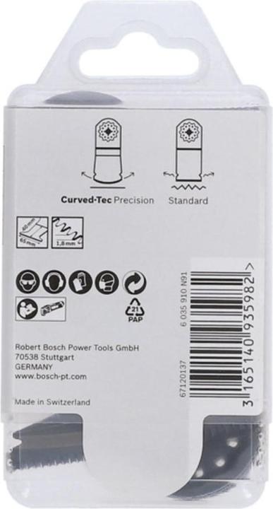 Productafbeelding Bosch Professional Zubehör HCS invalzaagblad AII 65 BSPC. Hardhout. 40 x 65 mm. Verpakking van 10 stuks