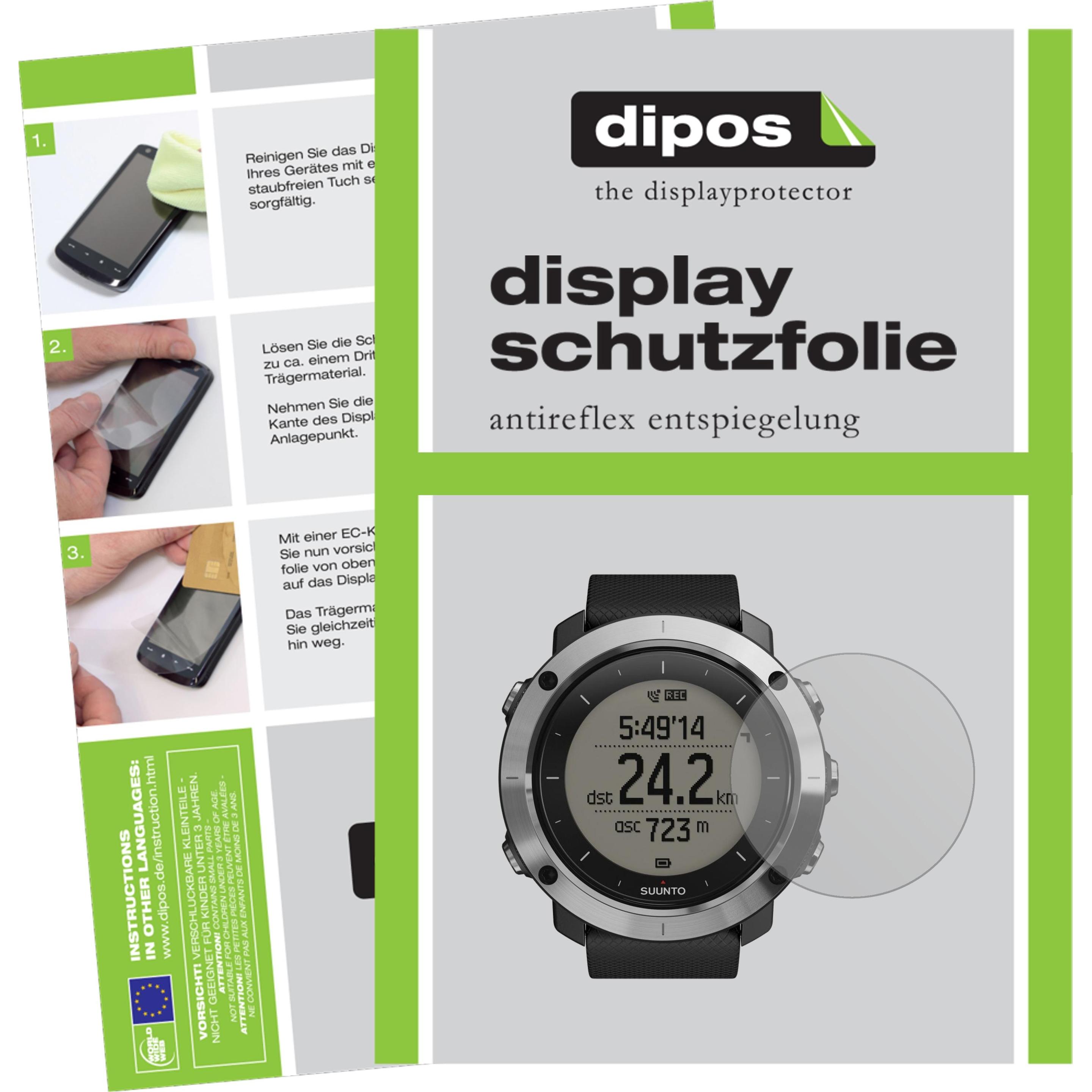 Dipos Displayschutzfolie Antireflex, Smartwatch Schutzfolie, Transparent