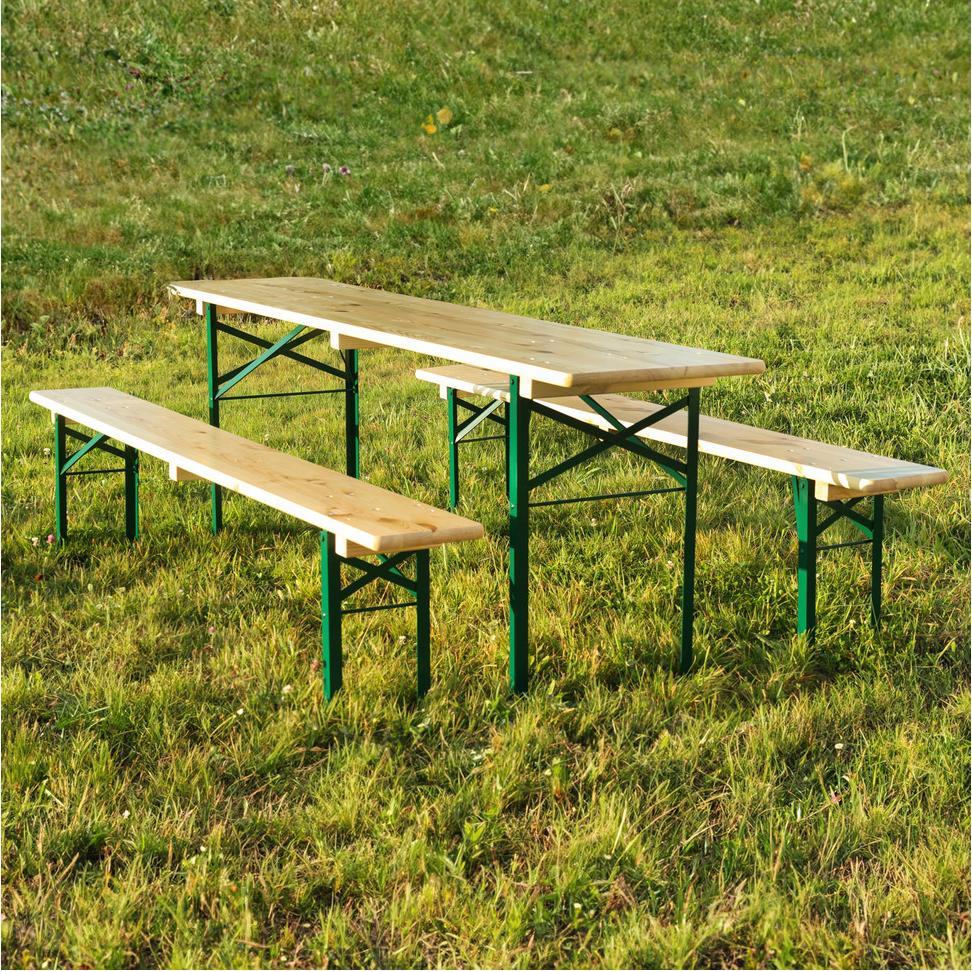 Thumbnail - Dönges, Gartentisch + Balkontisch, Festzeltgarnitur, Ausführung Normal (220 cm)