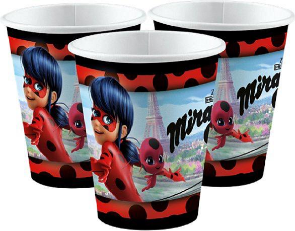 Produktbild Amscan Ladybug Miraculous Becher (8x)
