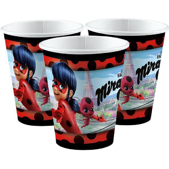 Thumbnail - Amscan, Einweggeschirr, Ladybug Miraculous Becher (8 x)