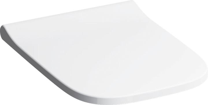 Actual product image Geberit Keramag / WC seat Smyle Square white Antibacterial with soft-closing mechanism 500687011