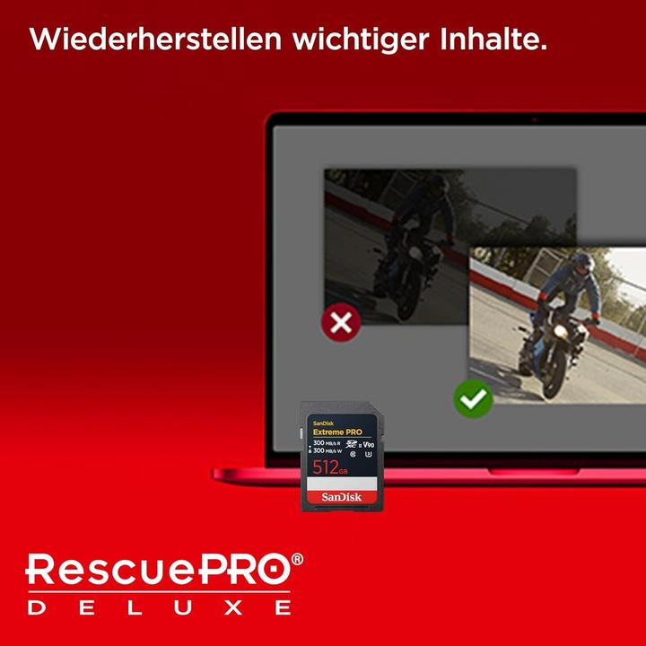 Produktbild SANDISK Extreme PRO UHS-II V90 (256 GB, SDXC, U3, UHS-II)