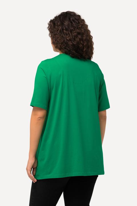 Actual product image Ulla Popken Essential Notch Neck Stretch Tee (60)