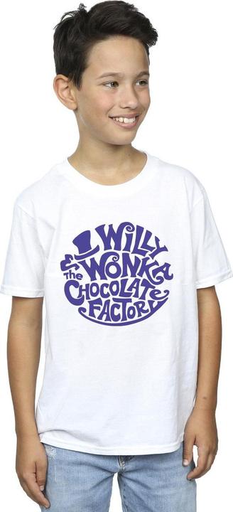 Produktbild Willy Wonka & the Chocolate Factory Typed Logo TShirt Jungen (140, 146)