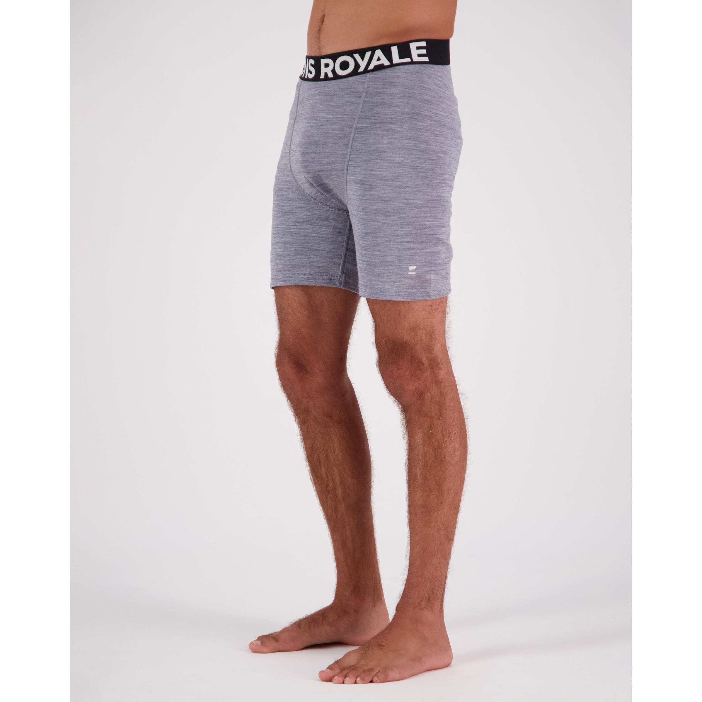 Mons Royale, Herren, Funktionsunterhose, Hold 'em Boxer (XL), Grau, XL