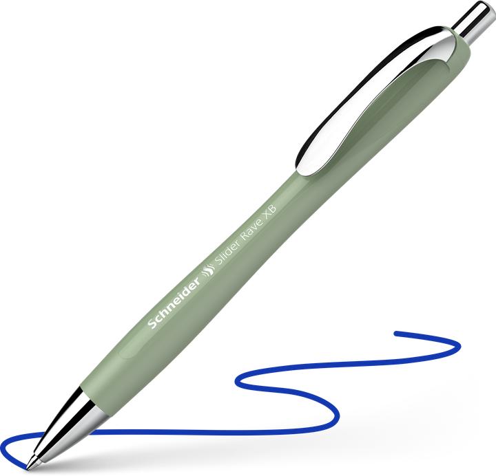 Actual product image Schneider Ballpoint pen Slider Rave (Organic green, 1 x)