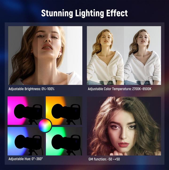 Productafbeelding Neewer CB60 RGB LED Video Light With App Control (Videolicht)