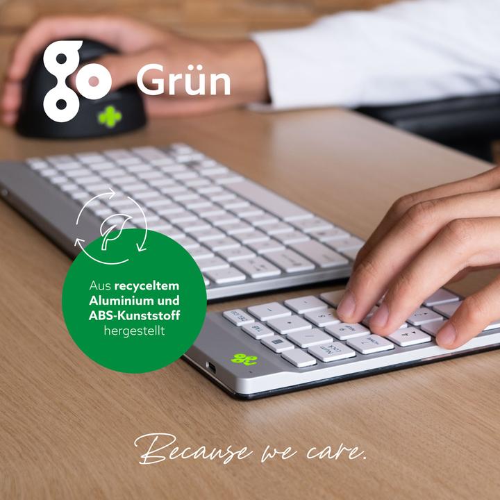 Actual product image R-Go Tools Numpad Break White Bluetooth Numeric Keyboard (Numeric keypad, Wireless)